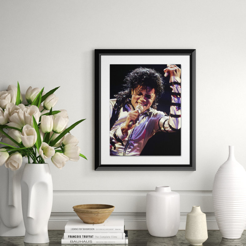 GlobePhotos Icons 'Michael Jackson' Picture Frame Photograph Print on